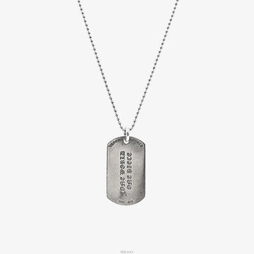 Chrome Hearts Dog Tag Pendant with Ball Chain Necklace BVKZBZ0U 159488938 [P]