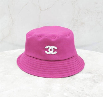 CHANEL CCロゴ バケットハット L フーシャピンク AA8956 140197330 [P]