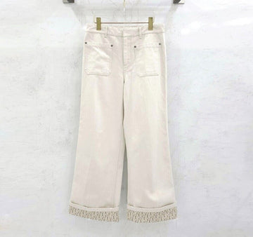 DIOR Oblique Flare Jeans Ecru Baumwolle Denim 522P04A3050 146348701 [P]