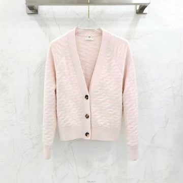 Hermes Long Sleeve Lounge Cardigan Pink 158163430 [P]