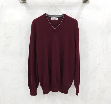 BRUNELLO CUCINELLI カシミヤ Vネック ニット 153094932 [P]