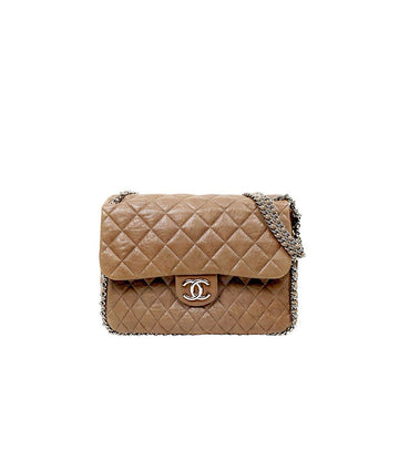 CHANEL Braunes Quilting CC Around Chain Schultertasche 67456 159557257 [P]
