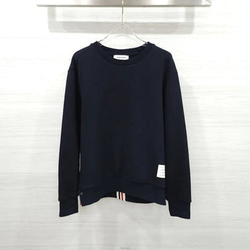THOM BROWNE Navy Logo Sweatshirt mit drei Streifen MJT085A 159557952 [P]