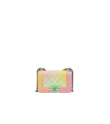 CHANEL Rainbow Mini Caviar Boy Bag 67020 159557958 [P]