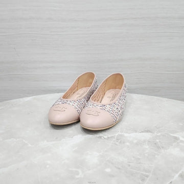 CHANEL Tweed Ballerina Flat Shoes G35880 158127137 [P]