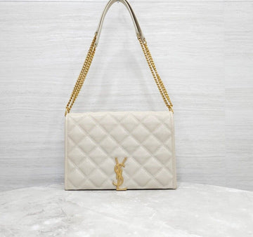Saint Laurent Leather Monogram Becky Chain Shoulder Bag 650769 156743224 [P]