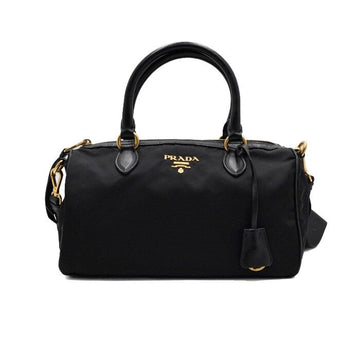 Prada Tessuto Nylon Saffiano Tote Bag and Shoulder Bag with Gold Logo 1BB797 159558332 [P]