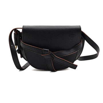 LOEWE Schwarze Mini Gate Schultertasche aus Kalbsleder A650N46X02 159558351 [P]