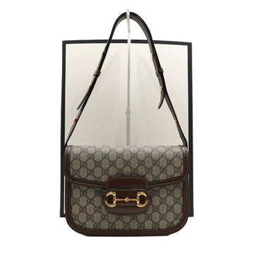 GUCCI 602204 GG Supreme Canvas 1955 Horsebit Schultertasche aa66946 159558379 [P]