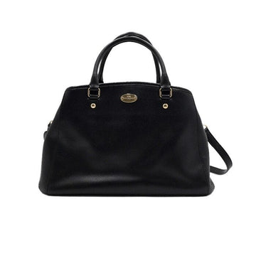 COACH F34607 schwarze Leder Magot Carryall Damen Tote- und Schultertasche 159558390 [P]