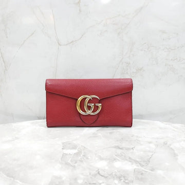 GUCCI レッド GG マモント 長財布 158179691 [P]