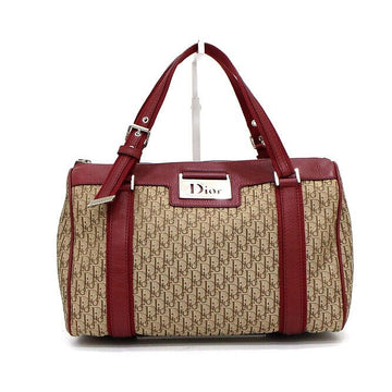 DIOR Vintage Oblique Jacquard Boston Tote Bag Rot aa66819 159560306 [P]