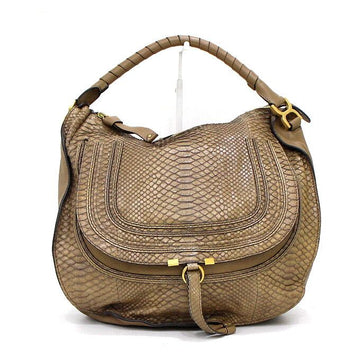 CHLOE Große Python-Tasche in Hellbraun aa66808 159560308 [P]