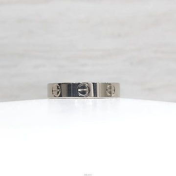 CARTIER 18k ラブ バンド リング 18K ホワイトゴールド スモール 49号 CRB4085149 159560311 [P]