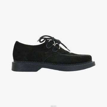SAINT LAURENT Unbenutzte Wildleder Slipper 40.5 Schwarz NGGM17D1 159561874 [P]