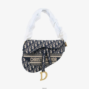 Dior Oblique Saddle Shoulder Bag Navy M0446CRIW 159561926 [P]