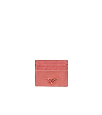 PRADA ピンク サフィアーノ カードホルダー 財布 66477 159562700 [P]