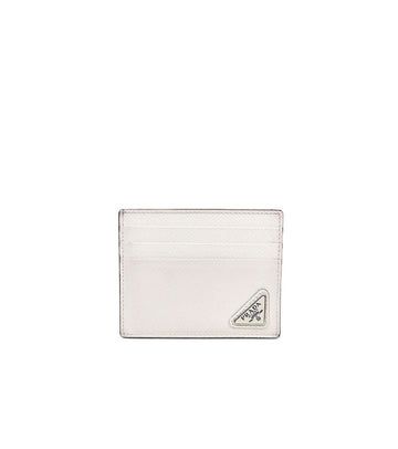 Prada White Saffiano Card Holder Wallet 59815 159562783 [P]