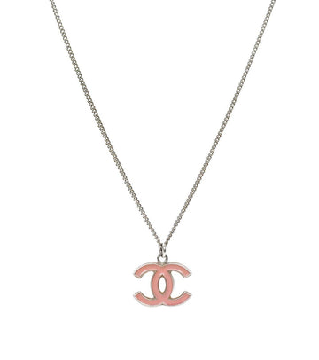 CHANEL ピンク CC シルバー ネックレス 60466 159562848 [P]