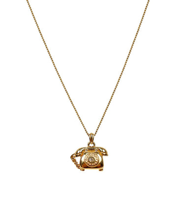 Givenchy Cubic Phone Gold Necklace 17195 159563631 [P]