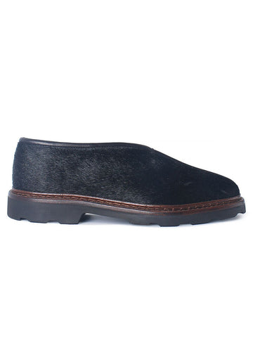 LEMAIRE Women’s Chinese Slipper Black Cow Hair W 213 FO300 LL154 999 29962853 [P]