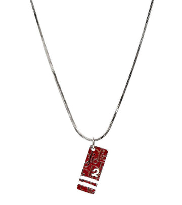 DIOR Roter Trotter Silber Halskette 61583 159563849 [P]
