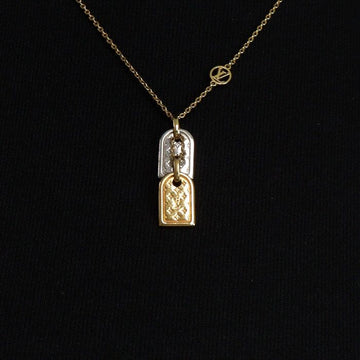 LOUIS VUITTON Initialen Nano-Graph-Pendants Halskette M63141 159569948 [P]