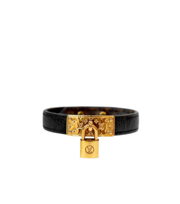 Louis Vuitton Nanogram Lockit Gold Bracelet 50391 159570423 [P]