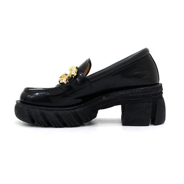 Gucci Black Rug Sole Interlocking G Crystal Women Loafers 700271 159571101 [P]
