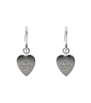 GUCCI Markenzeichen Herz Silber Ohrringe 66853 159572001 [P]