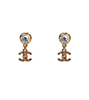 CHANEL Cubic Drop CC Earrings 66816 159572431 [P]