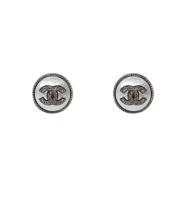 CHANEL Perlen-Crystal CC Ohrringe 66763 159572559 [P]