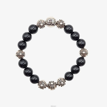 CHROME HEARTS Onyx Perlenarmband 10MM 159575462 [P]