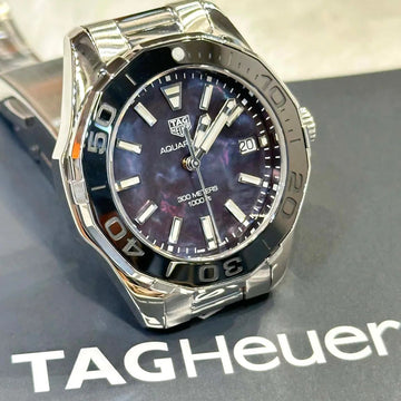 Tag Heuer Aquaracer Date Black Ceramic Mother of Pearl Quartz Watch WAY131KJ081208 159580611 [P]