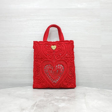 Dolce & Gabbana Small Crocheted Shopper Tote Bag 158175513 [P]