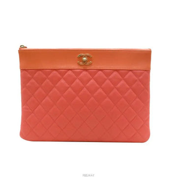 CHANEL マドモアゼル トゥートン クラッチ ピンク 金具 7271855993 78750331 [P]
