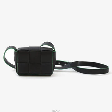 Bottega Veneta Mini Leather Candy Cassette Bag Black 710139V1Q711045 149901196 [P]