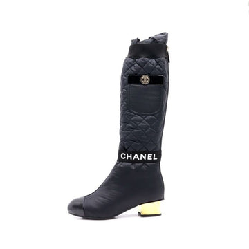 CHANEL Duo-Hochstiefel 2122 in Schwarz G38428 152316498 [P]