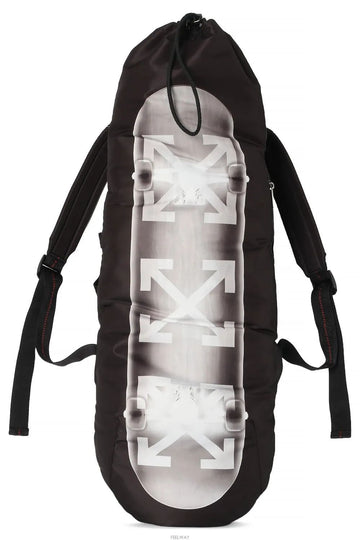 OFF WHITE ヘリテージ x HERITAGE スケートボード バックパック X ブラックホワイト OMNL026F25FAB0031001 148952053 [P]