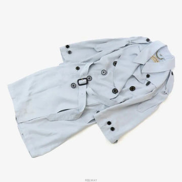 Burberry BAYTHROPE Silk Trench Coat Gale Size 4 4053049 130546794 [P]