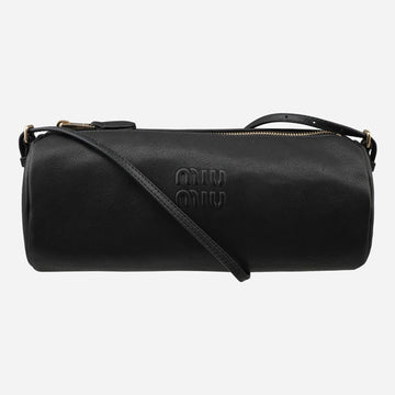 Miu Miu Leather Pouch Shoulder Bag Black 159590140 [P]
