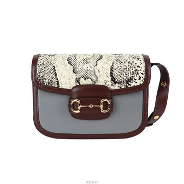 GUCCI 1955 Horsebit Python Schultertasche 141878350 [P]