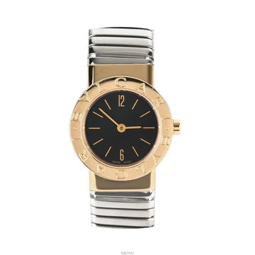 BULGARI 18k BB23TG トゥボガス 18K コンビ ブラック インデックス 23MM 7227334770 75684019 [P]
