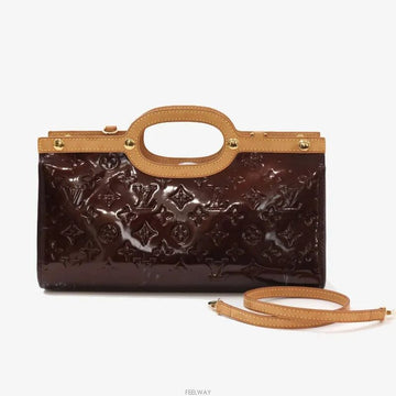 LOUIS VUITTON 2way モノグラム ヴェルニ アマランサス ルクスブリ ドライブ 2WAY 7747935370 148499643 [P]