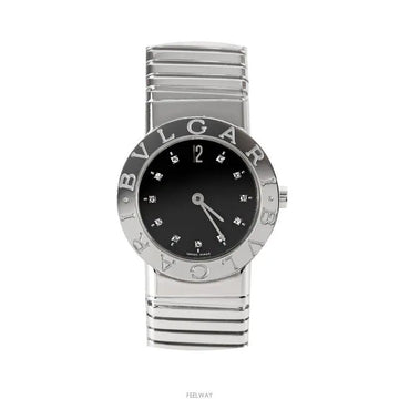 Bulgari BB262TS Tubogas Steel Black Diamond 11P 26MM 7233716961 75684026 [P]