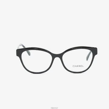 CHANEL Butterfly Frame Black Glasses 3440H 155295284 [P]