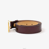Louis Vuitton Monogram Varnish Buckle Belt Burgundy Gold 80 157186892 [P]