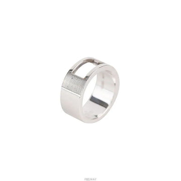 GUCCI Gロゴ シルバーリング 9号 8MM 7683103280 141878603 [P]