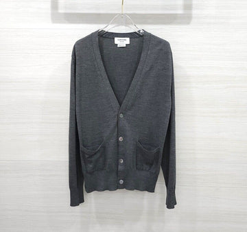 Thom Browne Gray Wool Cardigan MKC087A 156809329 [P]
