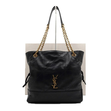 SAINT LAURENT Mini Jamie Shopper-Tote aus schwarzem Lammleder 833948 159646379 [P]